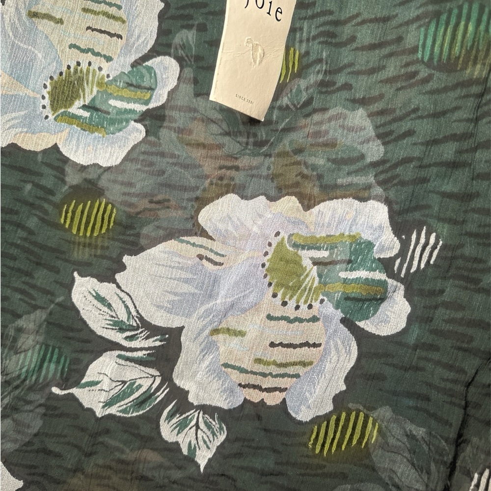 NWT Joie Devon Floral Printed Blouse - Picture 9 of 10